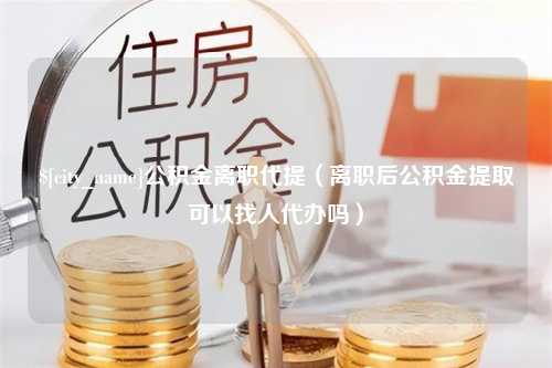 大悟公积金离职代提（离职后公积金提取可以找人代办吗）